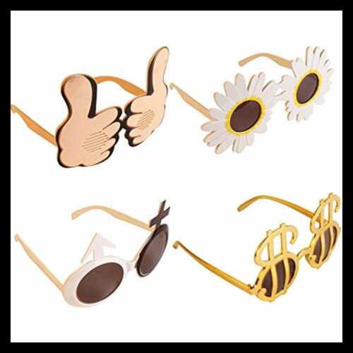 Funny Glasses Party Sunglasses Costume 12 Pack Cool Shaped - Fresh Stock Dated February 2026