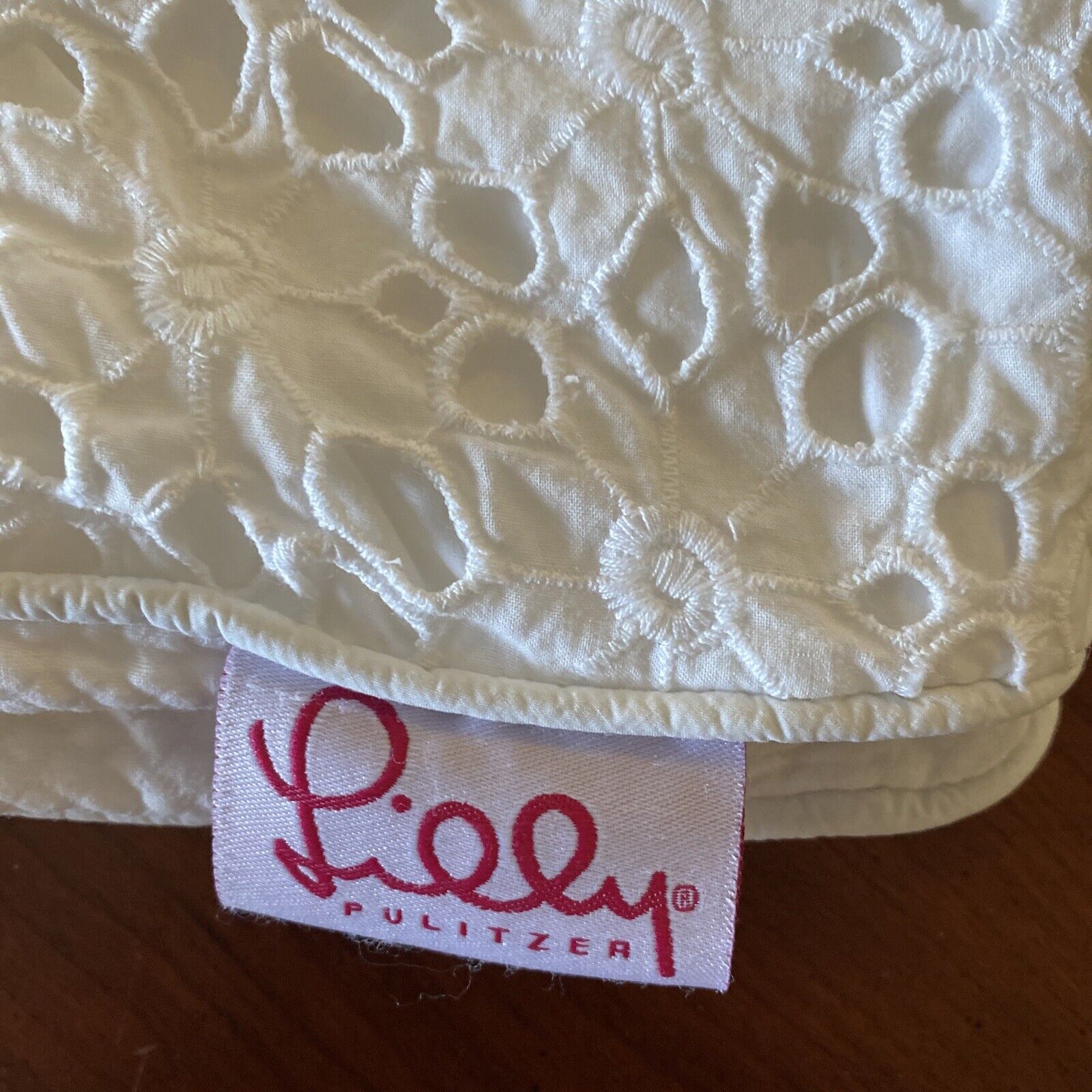 Pottery Barn Lilly Pulitzer Floral Eyelet Standard Sham White NWT - Fresh Stock Dated February 2026