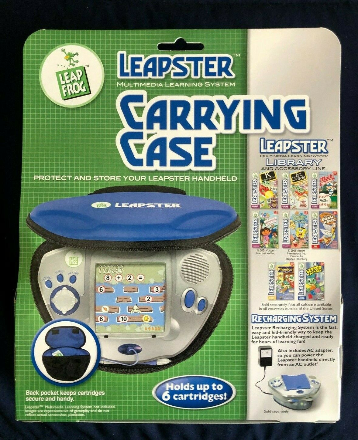 LEAPSTER CARRYING CASE Protect & Store Handheld & Cartridges BRAND NEW IN BOX! - Fresh Stock Dated February 2026