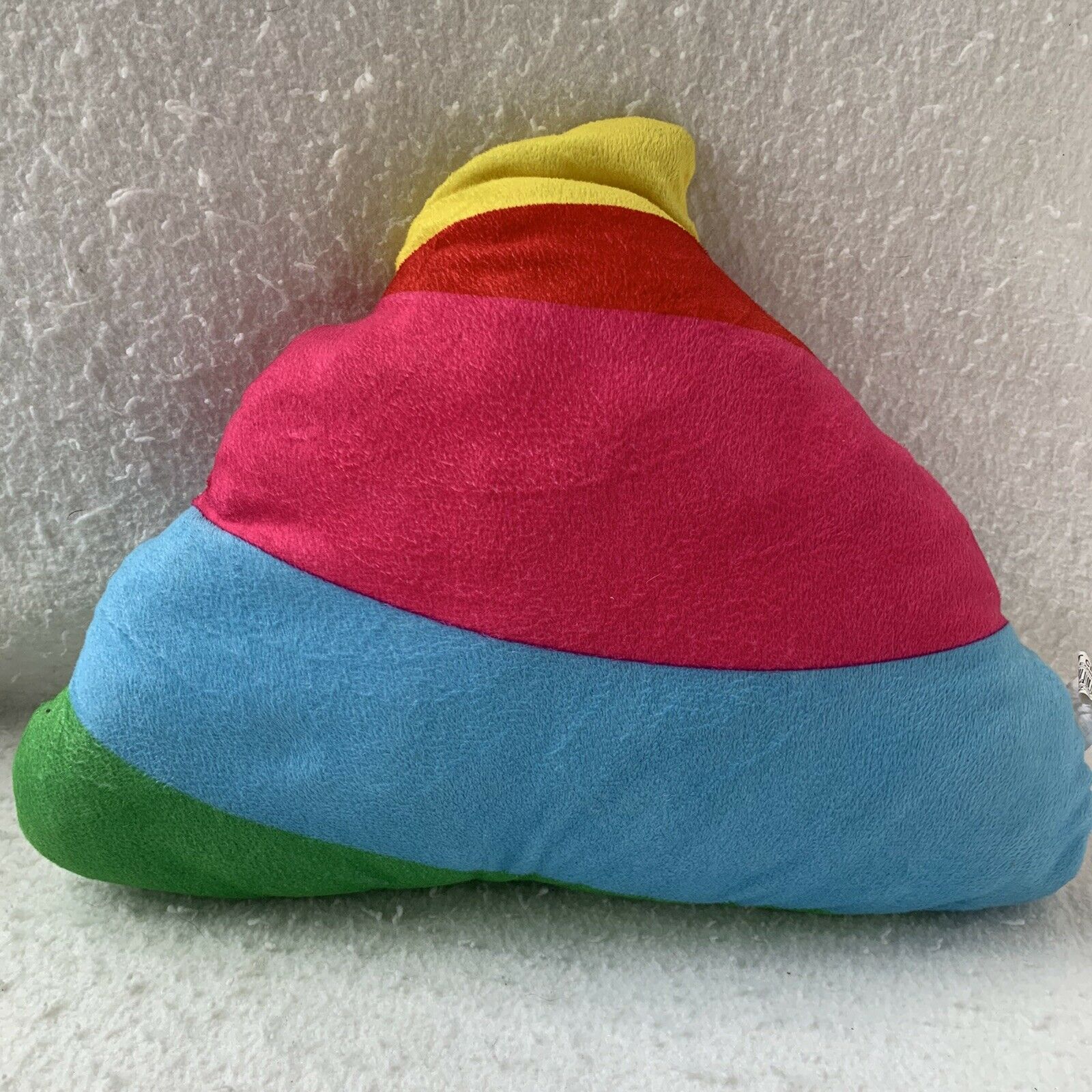 Rainbow Poop Emoji Pillow, FUN!! - Fresh Stock Dated February 2026
