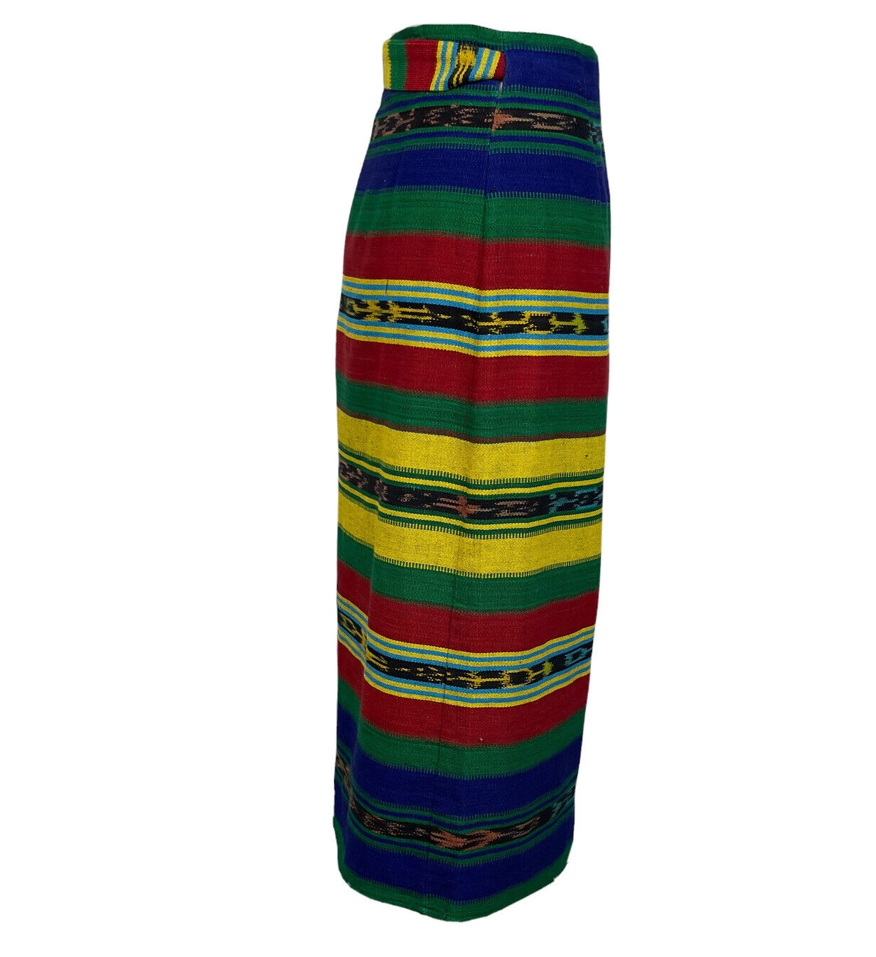 Central Falls Vintage Womens Skirt Medium Red Blue Aztec Southwest Modest Wrap - Fresh Stock Dated March 2026