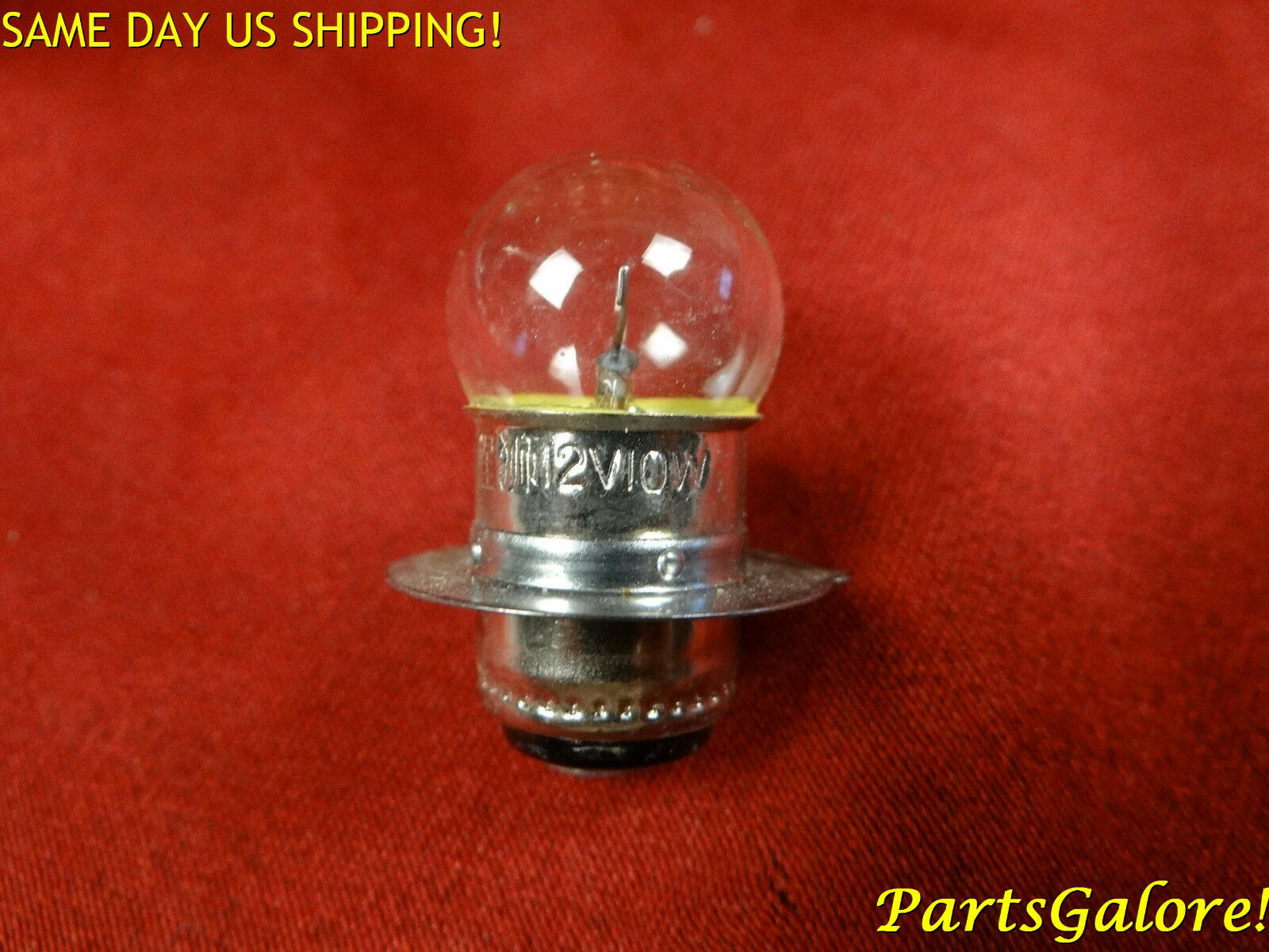 Headlight Head Light Bulb Clear, 12v 10w, 49cc Stand Up Gas Scooter APC Choppers - Fresh Stock Dated February 2026