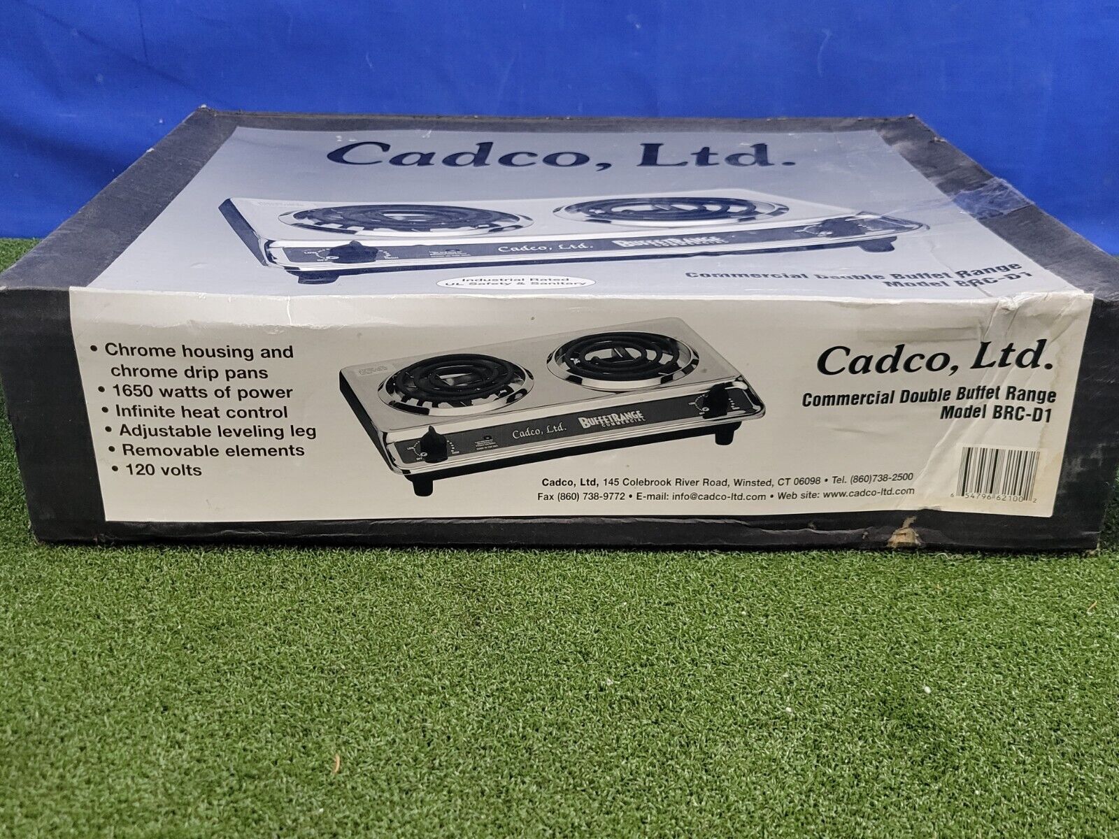 Cadco BRC-D1 Commercial Buffet Range Two Burner Portable New - Fresh Stock Dated February 2026