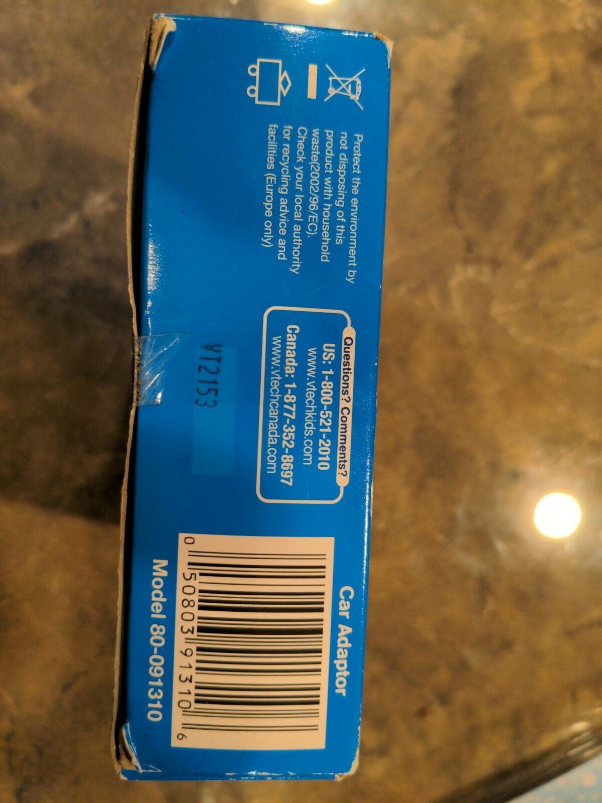 BRAND NEW NIB VTech Car Charger Adaptor MobiGo & V Reader On The Go - Fresh Stock Dated February 2026