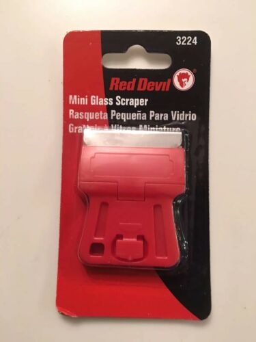 3 Pack: Red Devil 3224 Mini Glass Scraper - Fresh Stock Dated February 2026