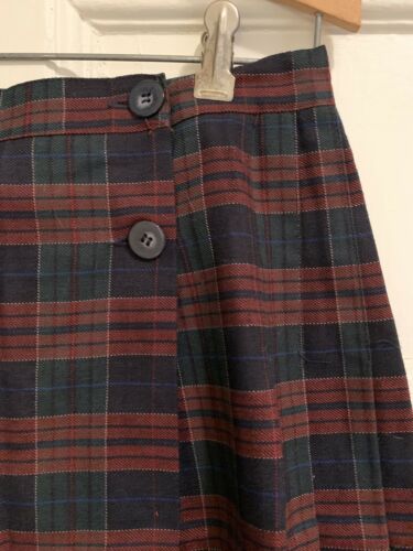 Vintage Tracy Evans Pleated Plaid Mini Skirt Size 11 - Fresh Stock Dated February 2026