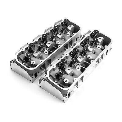 Chevy BBC 454 360cc 125cc CNC Solid Roller Assembled Cylinder Heads - Fresh Stock Dated February 2026