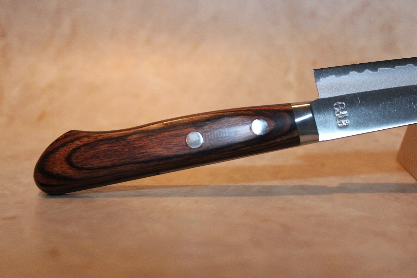 Sakai Japanese Kitchen Knives: Yoshihiro Gold Knife: VG-1 Petty knife USA - Fresh Stock Dated December 2025