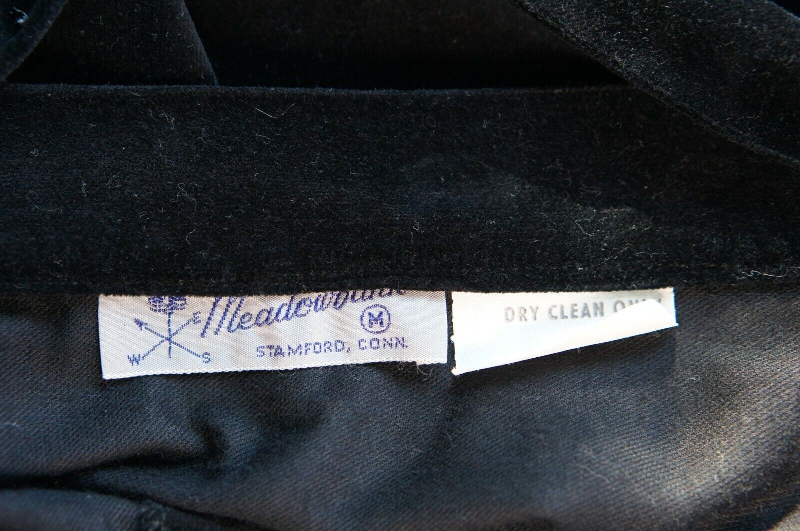 Meadowbank Size M Black Velveteen Wrap Skirt Vintage - Fresh Stock Dated March 2026