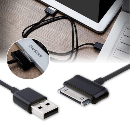 2 Pack 6.6 Ft 30 Pin Tablet USB Charger Cable for Samsung 2 pack, Black - Fresh Stock Dated February 2026
