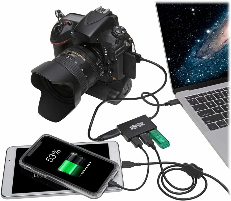 Tripp Lite Gen 1 USB-C Hub, Portable to USB-A Splitter for Charging... - Fresh Stock Dated February 2026