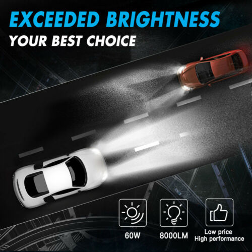 BEVINSEE H7 For Honda GL1800B Goldwing F6B 2013-2015 2016 LED Headlight Bulbs - Fresh Stock Dated February 2026