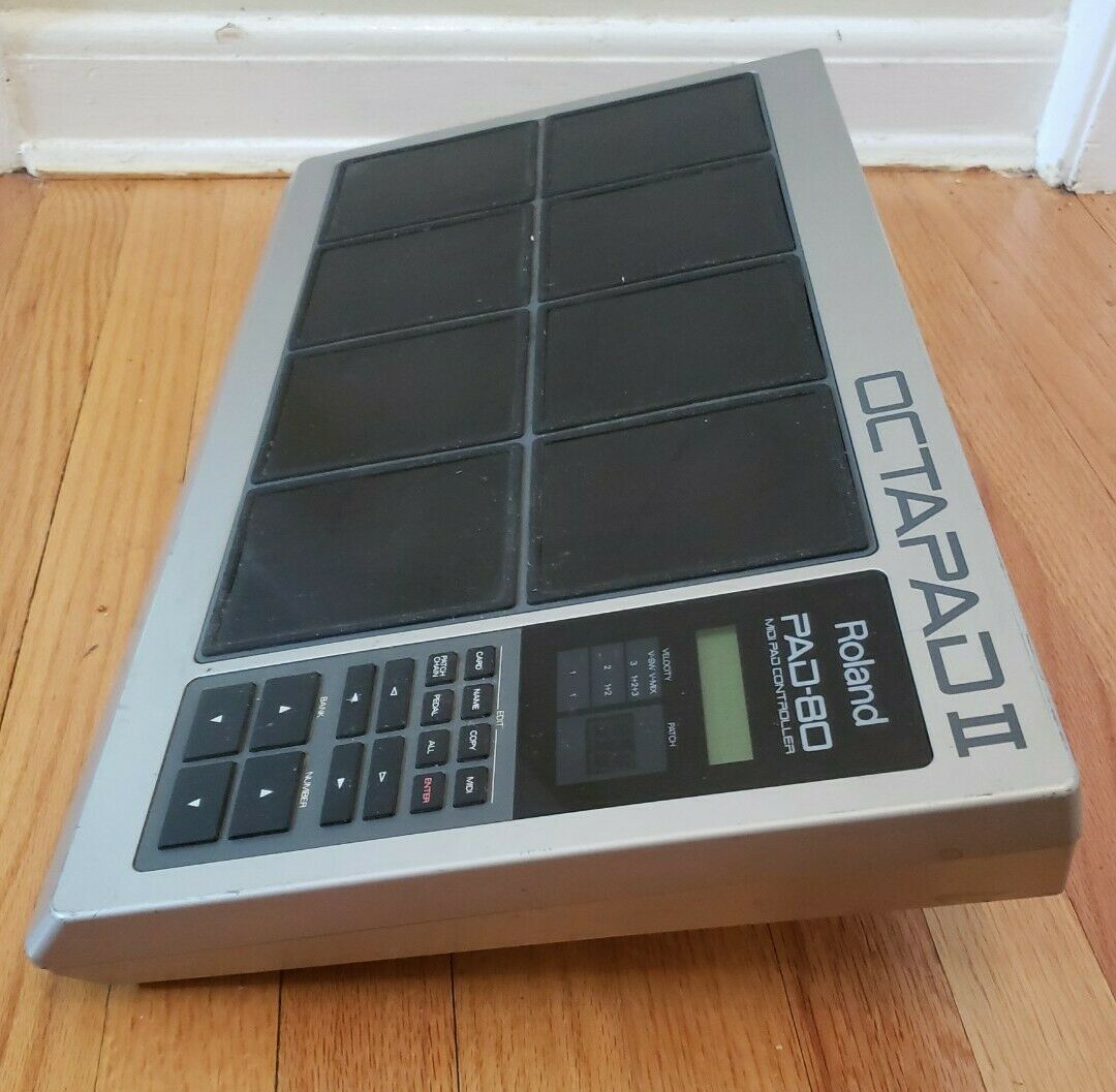 Roland Octopad II PAD-80 No Power Chord As IS Parts Repair - Fresh Stock Dated February 2026