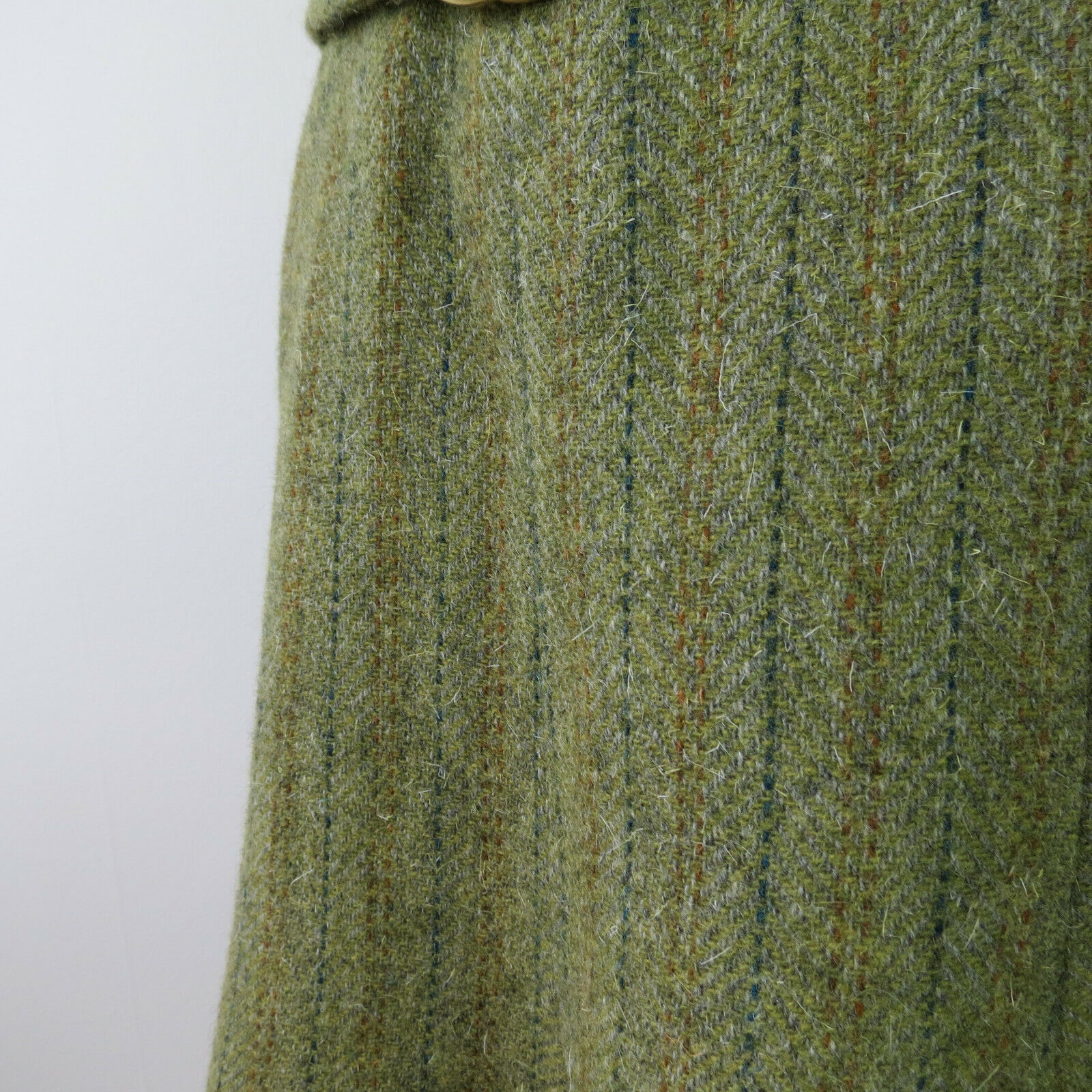 Vintage Women's 60s 70s Green Mod Flared Belted Mini Skirt Waist 27 - Fresh Stock Dated February 2026