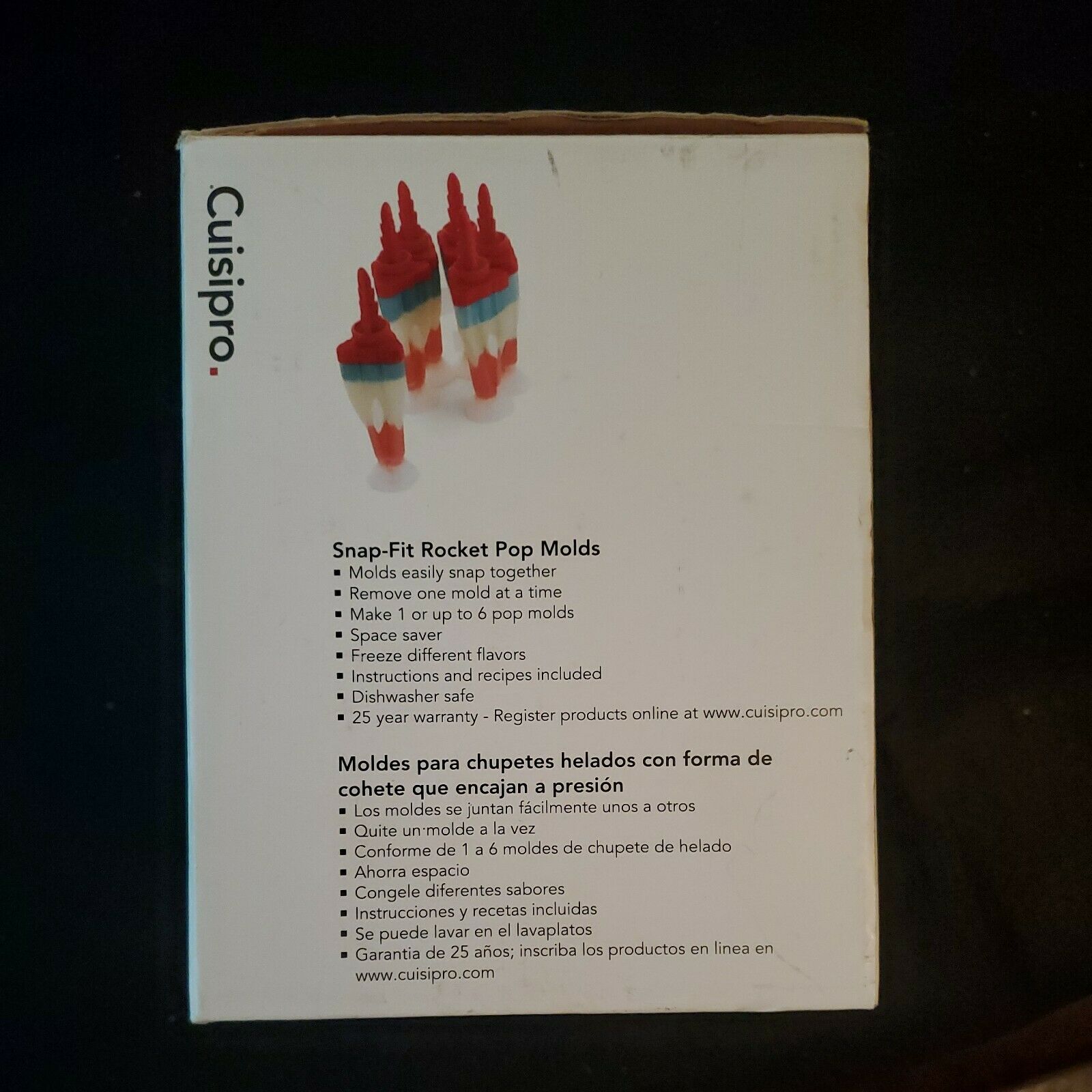 Cuisipro Snap-Fit Rocket Pop Molds, Set of 6 - Fresh Stock Dated February 2026