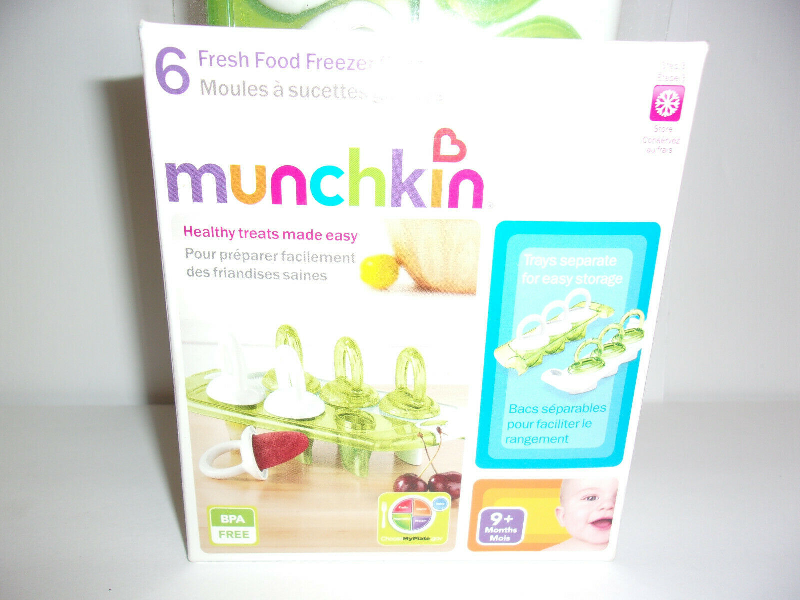 Munchkin ~ 6 Fresh Food Freezer Pops (Healthy Treats Made Easy) New! - Fresh Stock Dated February 2026