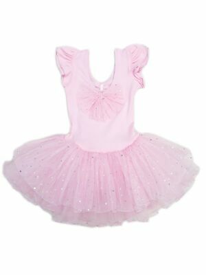 Wenchoice Girls Pink Silver Rhinestone Embellished Ballet Dress 9M-8 - Fresh Stock Dated December 2025
