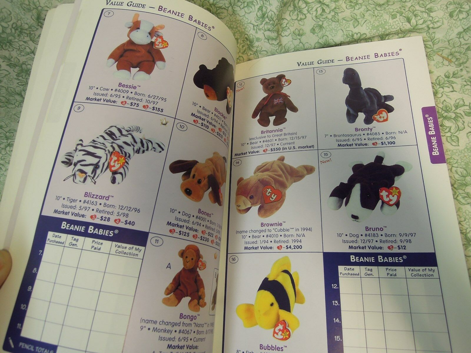 mb-122 TY Beanie Babies bk: 