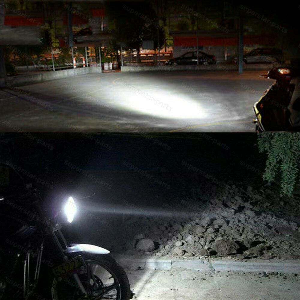 2x H4 9003 LED Headlights White Bulbs For Harley Softail Standard FXST 1999-2007 - Fresh Stock Dated February 2026