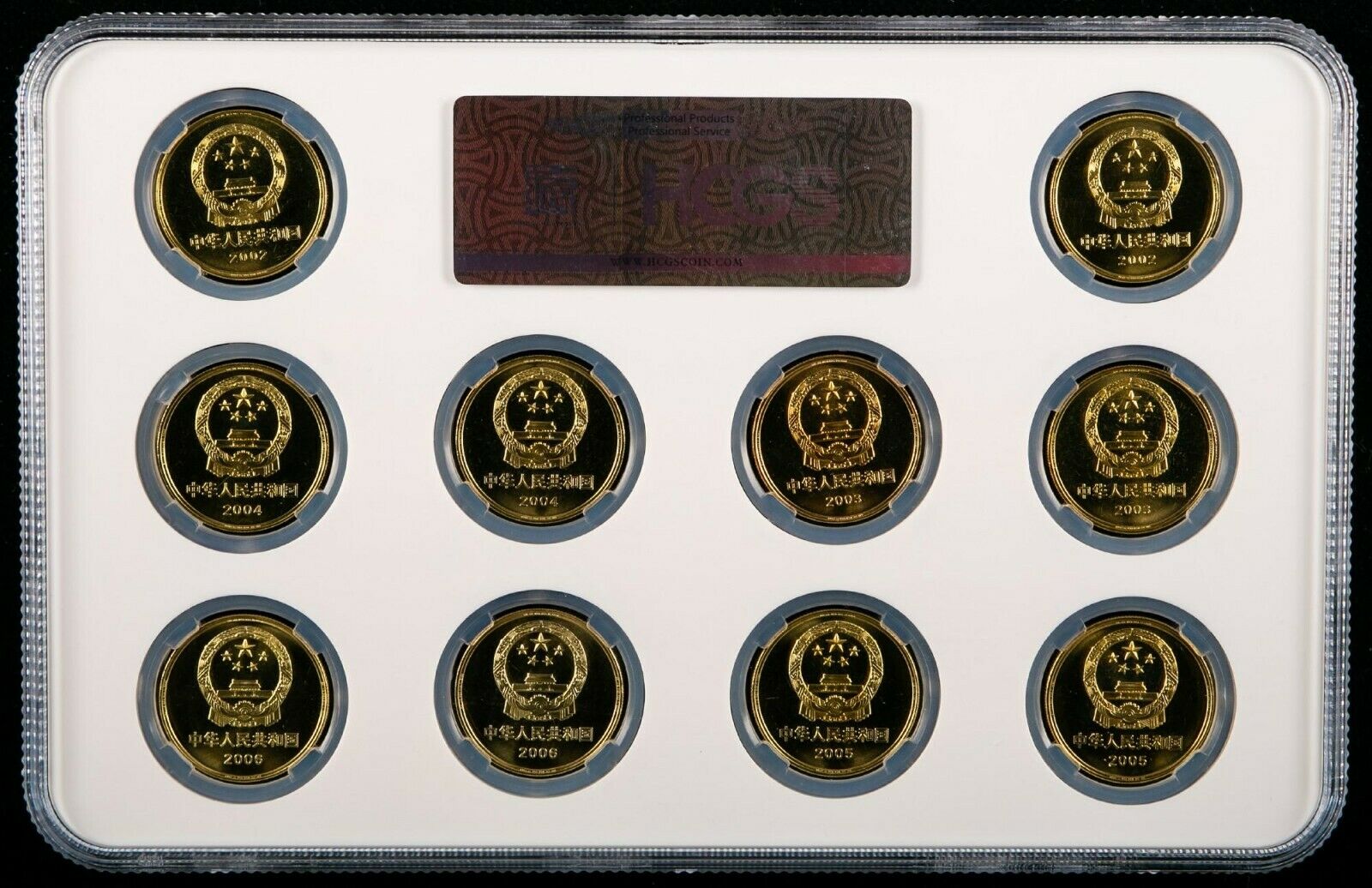 2002-2006 China World Heritages - A Complete Set of 10 Coins - Heritage - Fresh Stock Dated February 2026