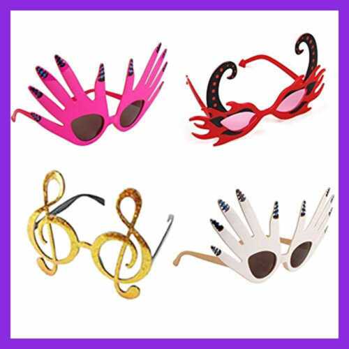 Funny Glasses Party Sunglasses Costume 12 Pack Cool Shaped - Fresh Stock Dated February 2026