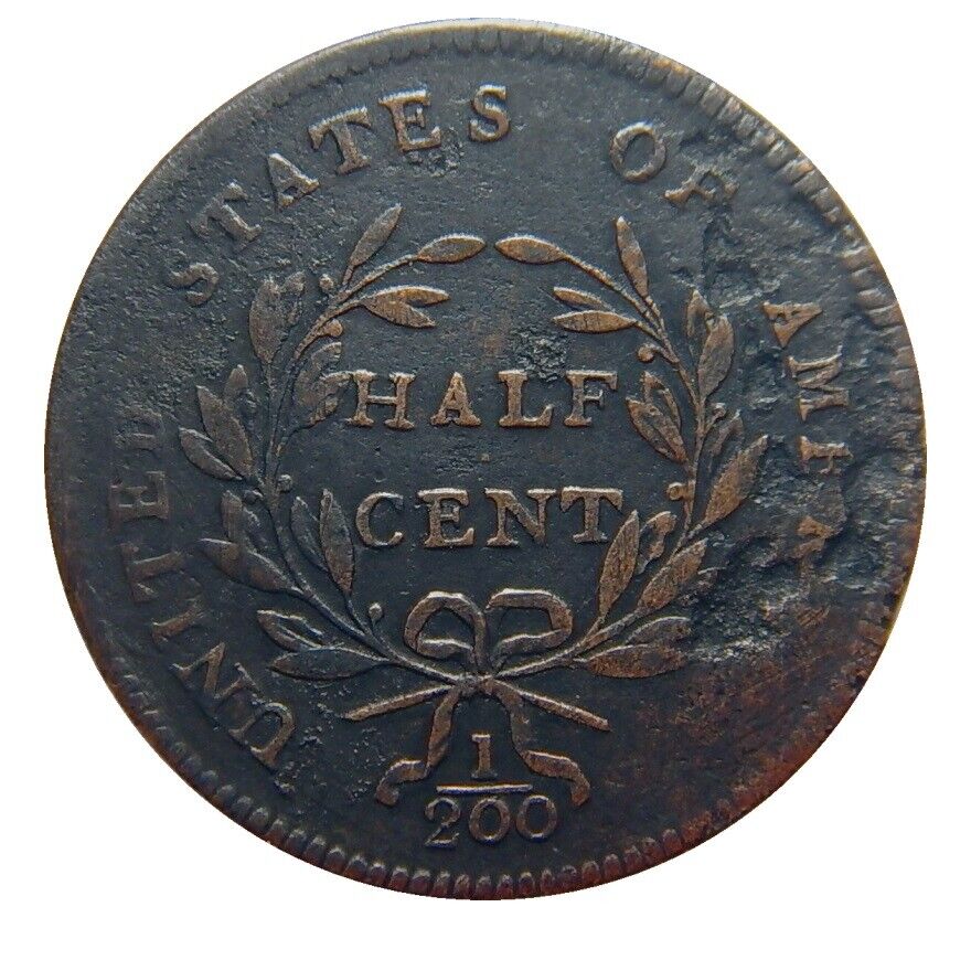 Half cent/penny 1797, 1 over 1 VF/XF details - Fresh Stock Dated February 2026