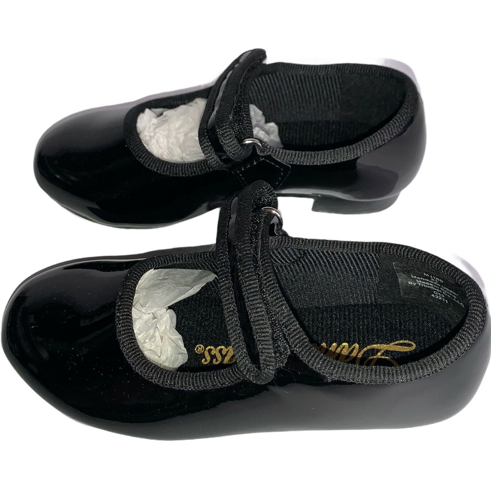 Mary Jane Girls Size 6.5 Black Patent Tap Shoes - Fresh Stock Dated December 2025