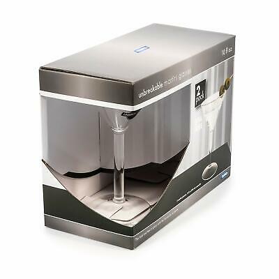 Camco Unbreakable Travel Martini Glass- 10 Ounce, Dishwasher Safe, BPA Free, ... - Fresh Stock Dated February 2026