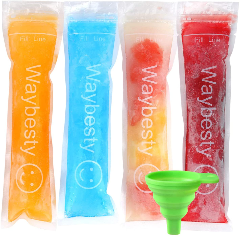150Pcs Disposable Ice Popsicle Mold Bags Juice & Fruit Smoothies Silicone NEW - Fresh Stock Dated December 2025