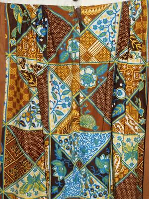 Vintage 70s Mr B XS S Brown Orange Blue Maxi Skirt Prairie Boho High Waist Long - Fresh Stock Dated February 2026