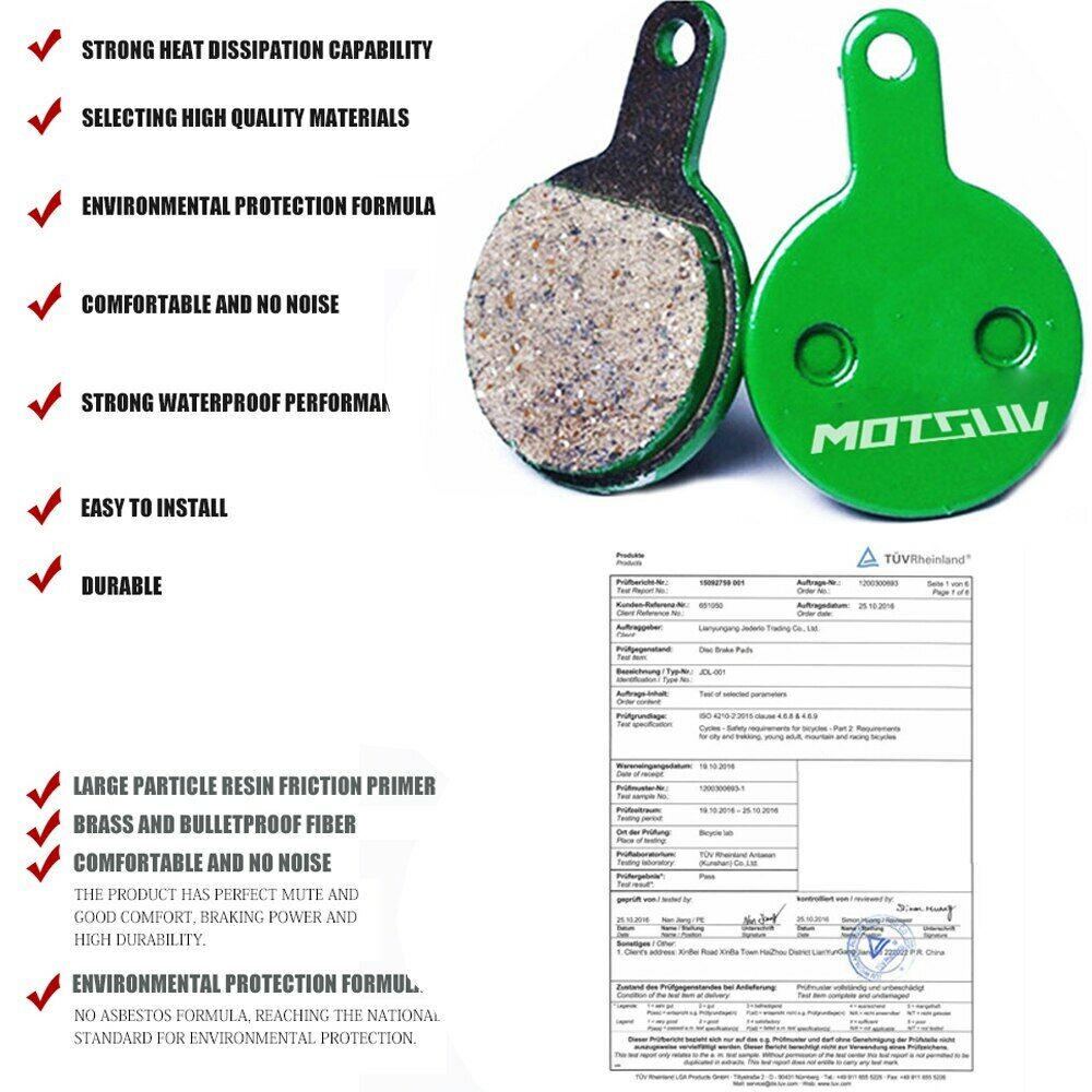 4 Pair ceramics Bicycle Disc Brake Pads Mountain Bike Hydraulic Disc Brake Pads - Fresh Stock Dated February 2026