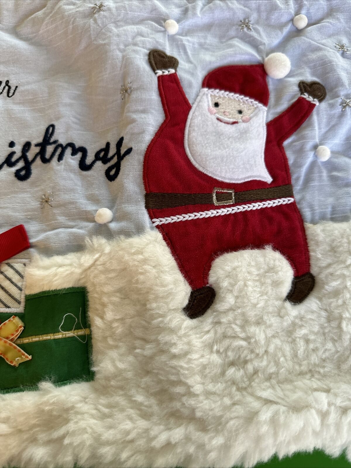 Pottery Barn Kids My First Christmas Decorative Sham 12 X 16 monogram Oliver NWT - Fresh Stock Dated February 2026