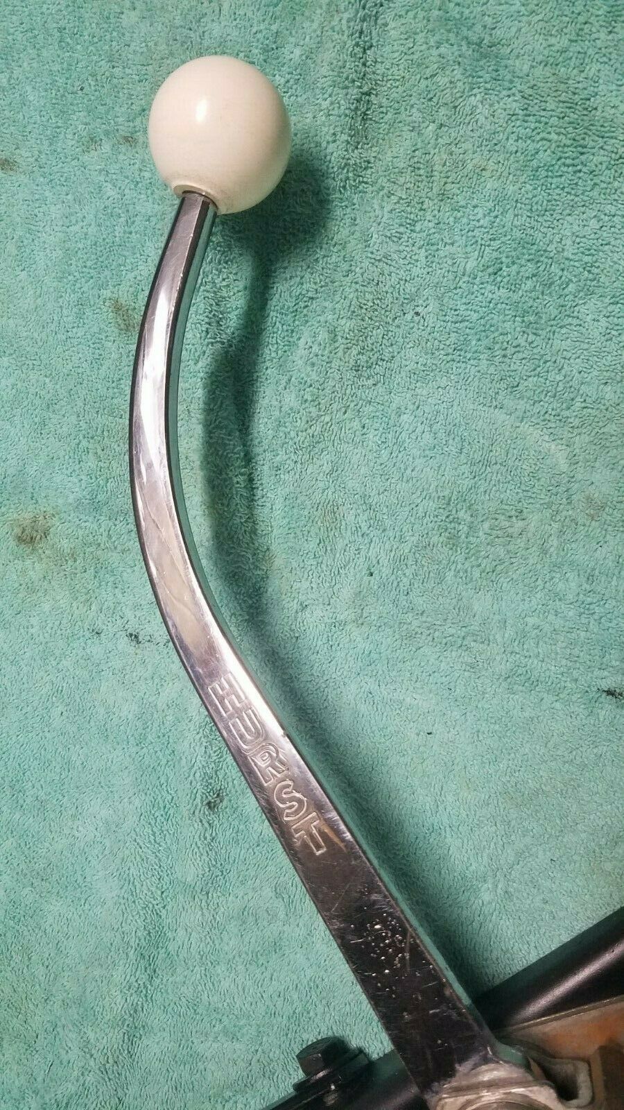 CHEVY 3 SPEED HURST DUAL PATTERN SYNCRO/LOC SHIFTER, MOUNT#1581 HURST STICK&BALL - Fresh Stock Dated February 2026