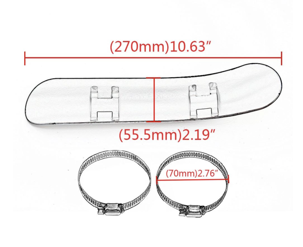 Exhaust Muffler Pipe Heat Shield Cover Heel Guard For Motorcycle Chopper Custom - Fresh Stock Dated February 2026