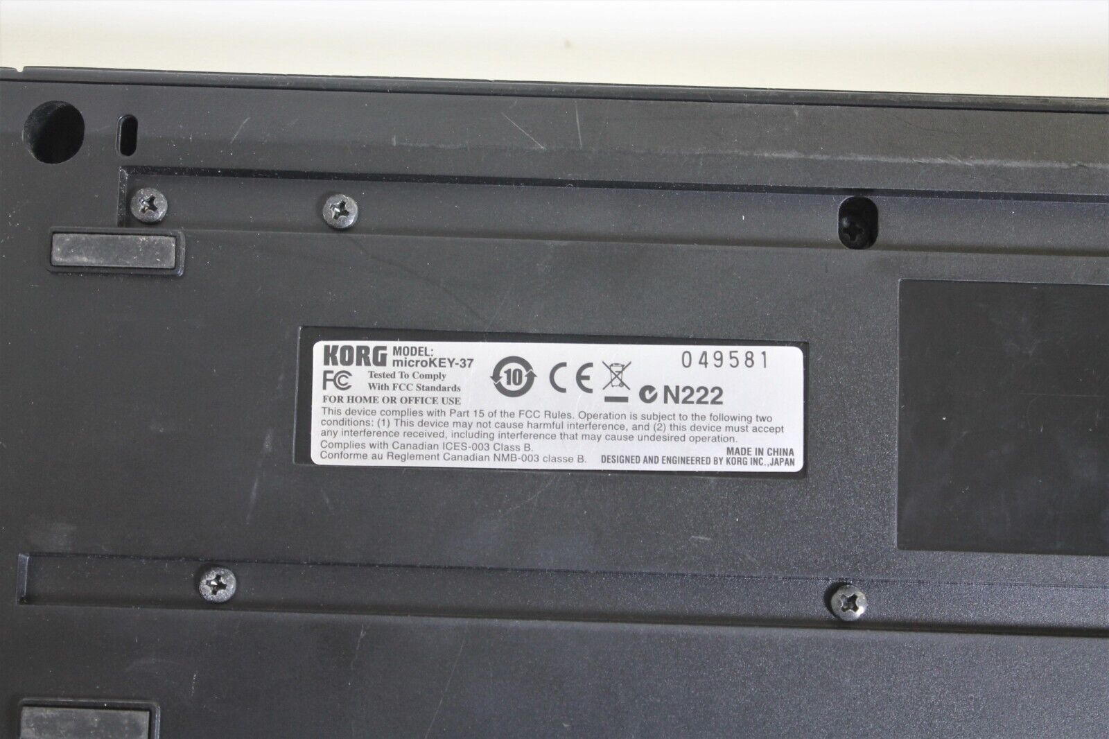 Korg microKEY 37 Key MIDI Controller Keyboard  microKEY-37 USB   Tested Working - Fresh Stock Dated February 2026