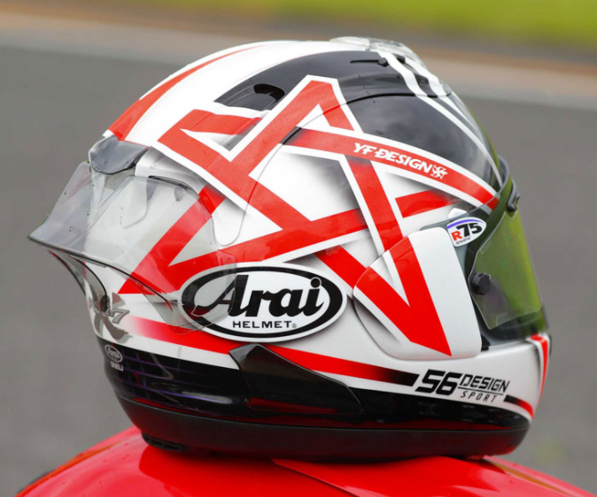 Arai RX-7X Racing Spoiler Wihite/Black/Glass White,Black/Flat Black/Light Smoke - Fresh Stock Dated December 2025