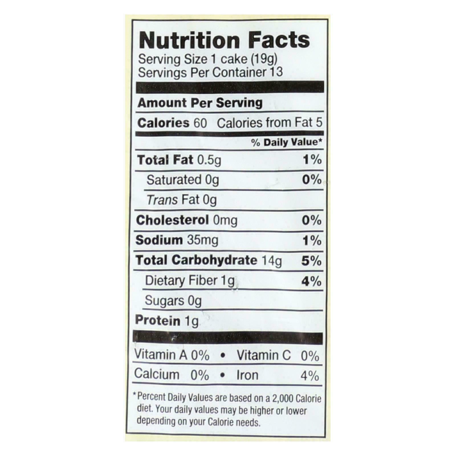 Lundberg Family Farms - Rice Cake Brown Salt - Case of 6-8.5 OZ - Fresh Stock Dated December 2025