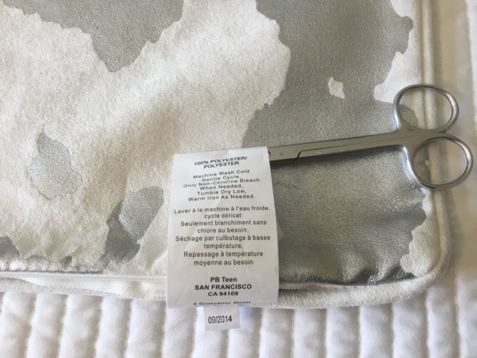 Pottery Barn Teen Junk Gypsy Faux Cowhide Pillow Cover 18”  NWOT  NEW Excellent - Fresh Stock Dated February 2026