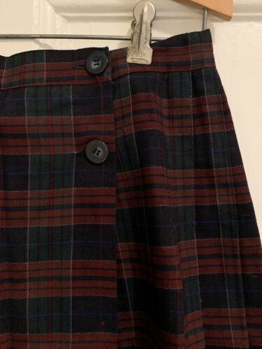 Vintage Tracy Evans Pleated Plaid Mini Skirt Size 11 - Fresh Stock Dated February 2026