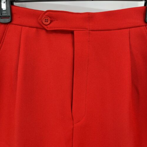 Vintage McGregor Sz S 8 Action Waist Red Pleated Front A Line Skirt with Pockets - Fresh Stock Dated March 2026