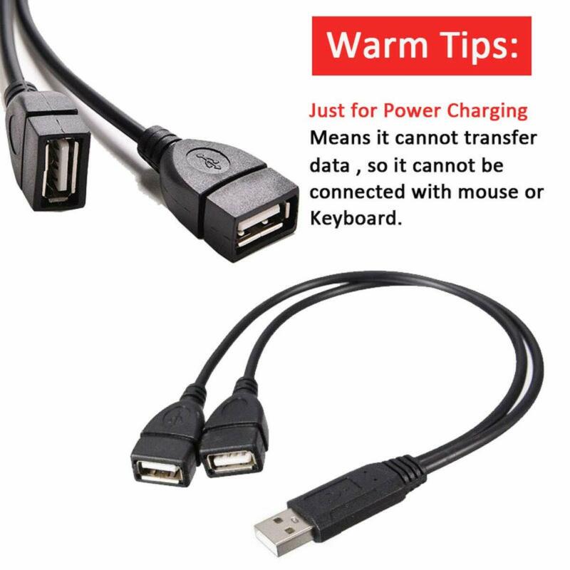 USB Splitter,USB Charger Cable,USB 2.0 A Male to 2 Dual Female Jack Y... - Fresh Stock Dated February 2026