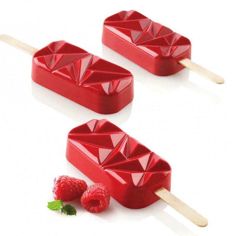4 Cells Popsicle Tray Silicone Mold DIY Ice Cream Mould Pan Summer Party Tools - Fresh Stock Dated December 2025