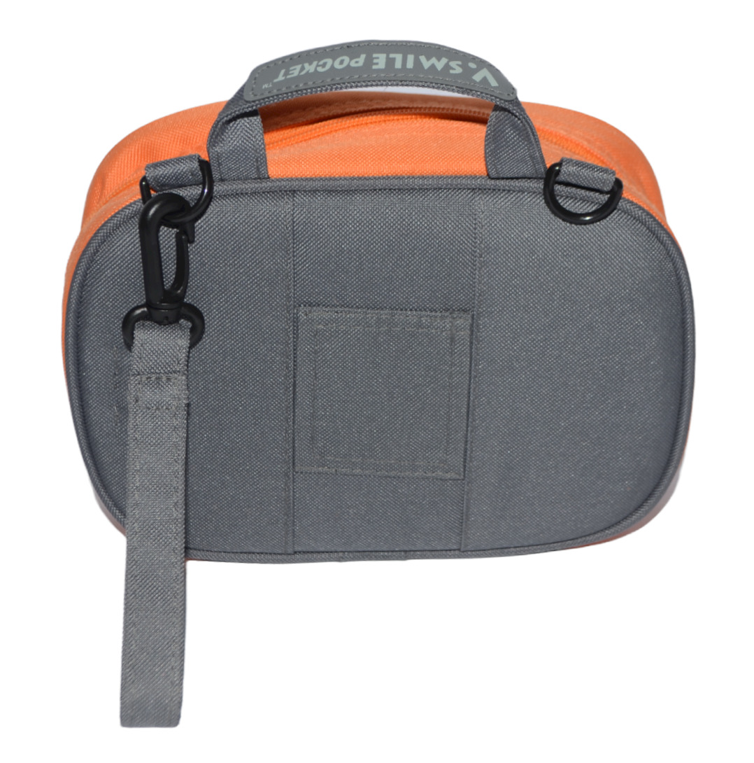 Vtech V.Smile Pocket Game Case Orange Gray Zipper - Fresh Stock Dated February 2026