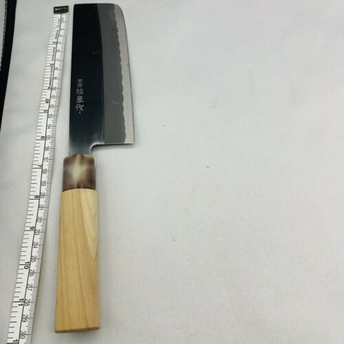 <Used> Japanese Chef's Kitchen Knife 祐豊 Nakiri 155/300 From Japan SS683 - Fresh Stock Dated December 2025