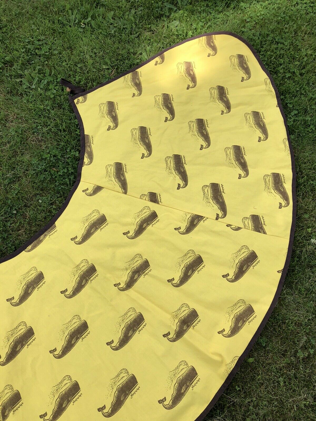 vintage WHALE  Nantucket wrap-around  skirt  yellow & brown 1960s-70s - Fresh Stock Dated March 2026