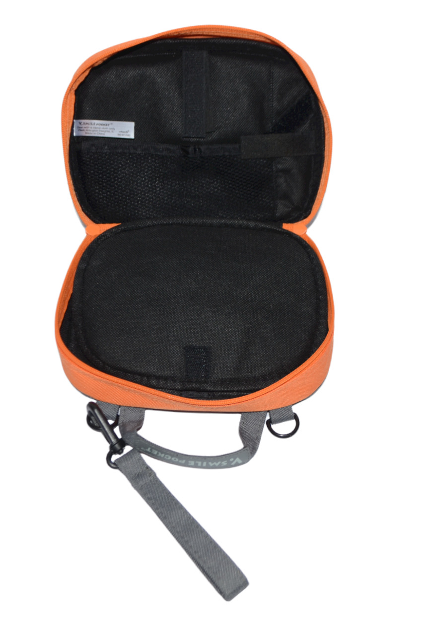 Vtech V.Smile Pocket Game Case Orange Gray Zipper - Fresh Stock Dated February 2026