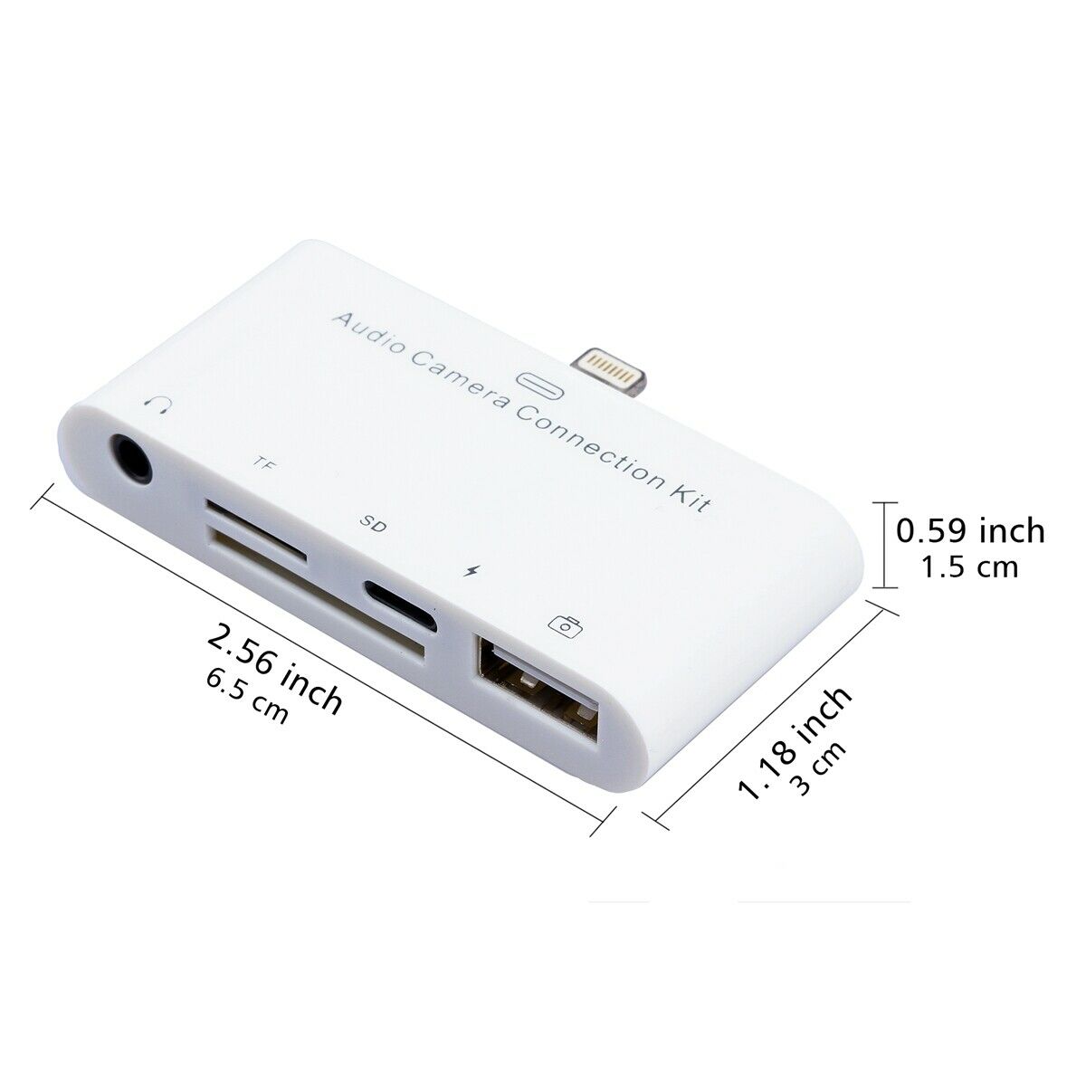 5 in1 Camera Connection Kit For Lightning SD/TF Card Reader For iPod 5th 6th US - Fresh Stock Dated February 2026
