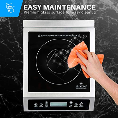 Duxtop Professional Portable Induction Cooktop, Portable, Silver/Black - Fresh Stock Dated February 2026
