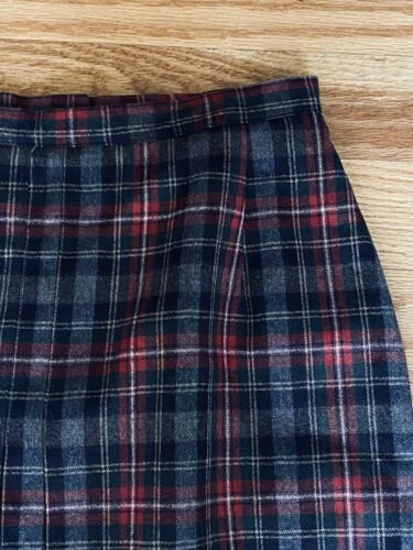 Vintage Wool Plaid Skirt Bristol Country Gray Red Lined 14 - Fresh Stock Dated February 2026