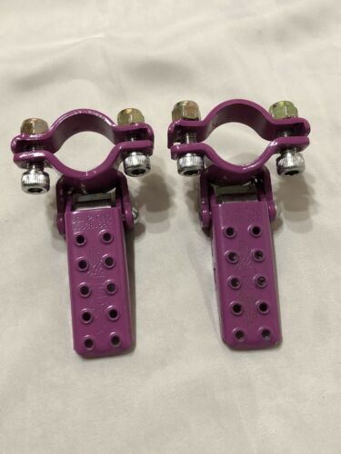 GT 2ND GEN FORK STANDERS LAVENDER PURPLE SECOND GENERATION PEGS OLD SCHOOL BMX - Fresh Stock Dated December 2025